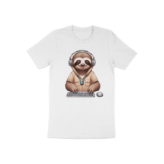 Funny Sloth Computer Science Software Programmer Coder Gift T-Shirt Software Engineer Coding Birthday Holiday Presents Tshirt