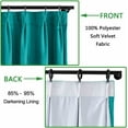 thumbnail image 2 of 52 W x 96 L Pinch Pleat Curtain Room Darkening Velvet Curtain Drapery Panel for Traverse Rod or Track, Living Room Bedroom Meetingroom Club Theater Patio Door (1 Panel), Chocolate outdoor curtains, 2 of 7