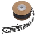 thumbnail image 1 of Phenofice Present Ribbon Creative Musical Note Ribbon Trim Black Polyester For Crafting Diy Creators 1 Piece, 1 of 7