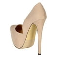 thumbnail image 3 of Liliana BI59 Women Suede Pointy Toe Cutout Platform Stiletto Heel Pump, 3 of 5