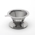 thumbnail image 1 of Verter sobre el goteador de café, filtro de café sin papel de goteo lento, cafetera de acero inoxidable para una sola taza, diseño de malla doble, 1 of 5