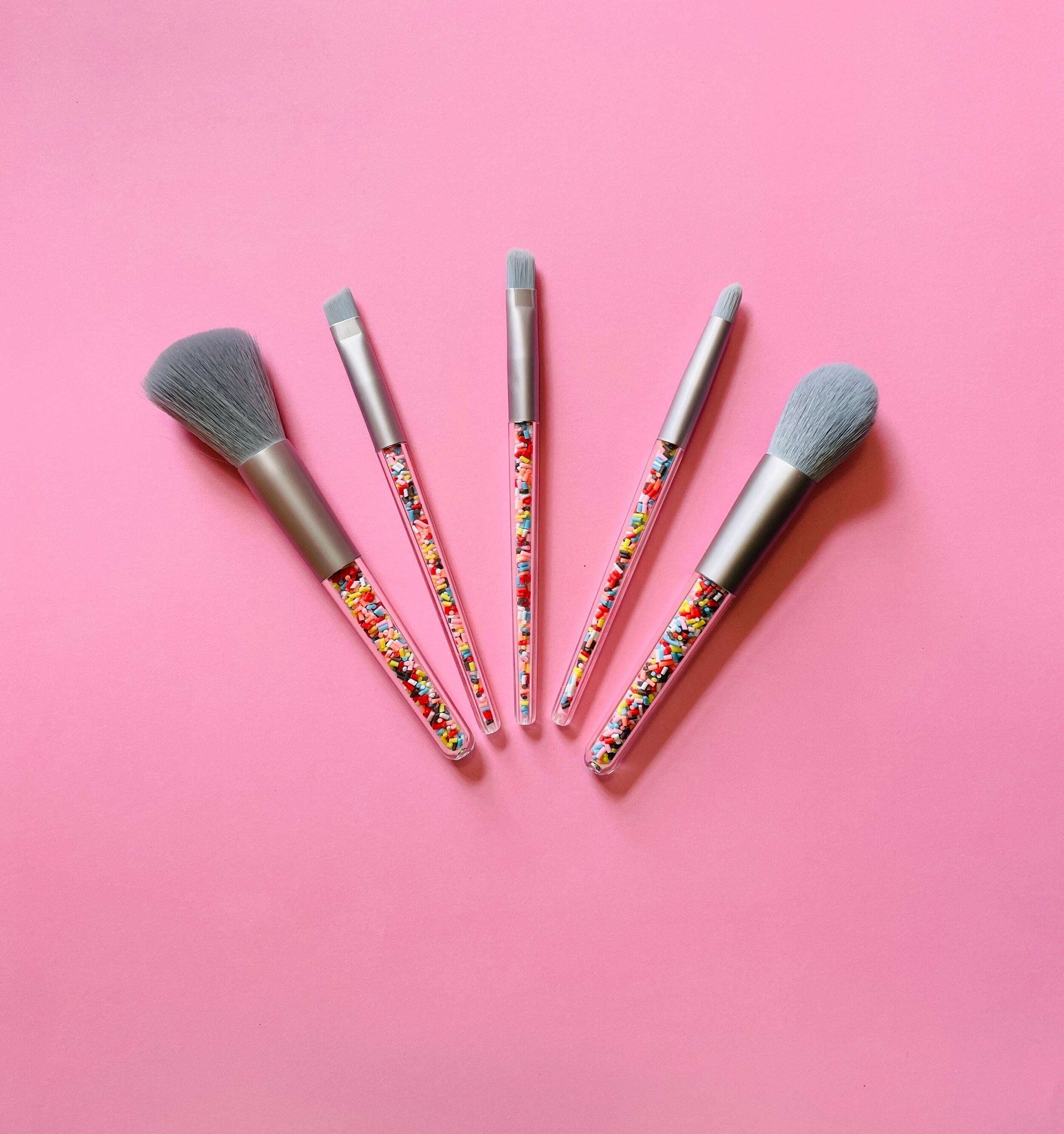 Birthday Cupcake Sprinkles Makeup Brushes