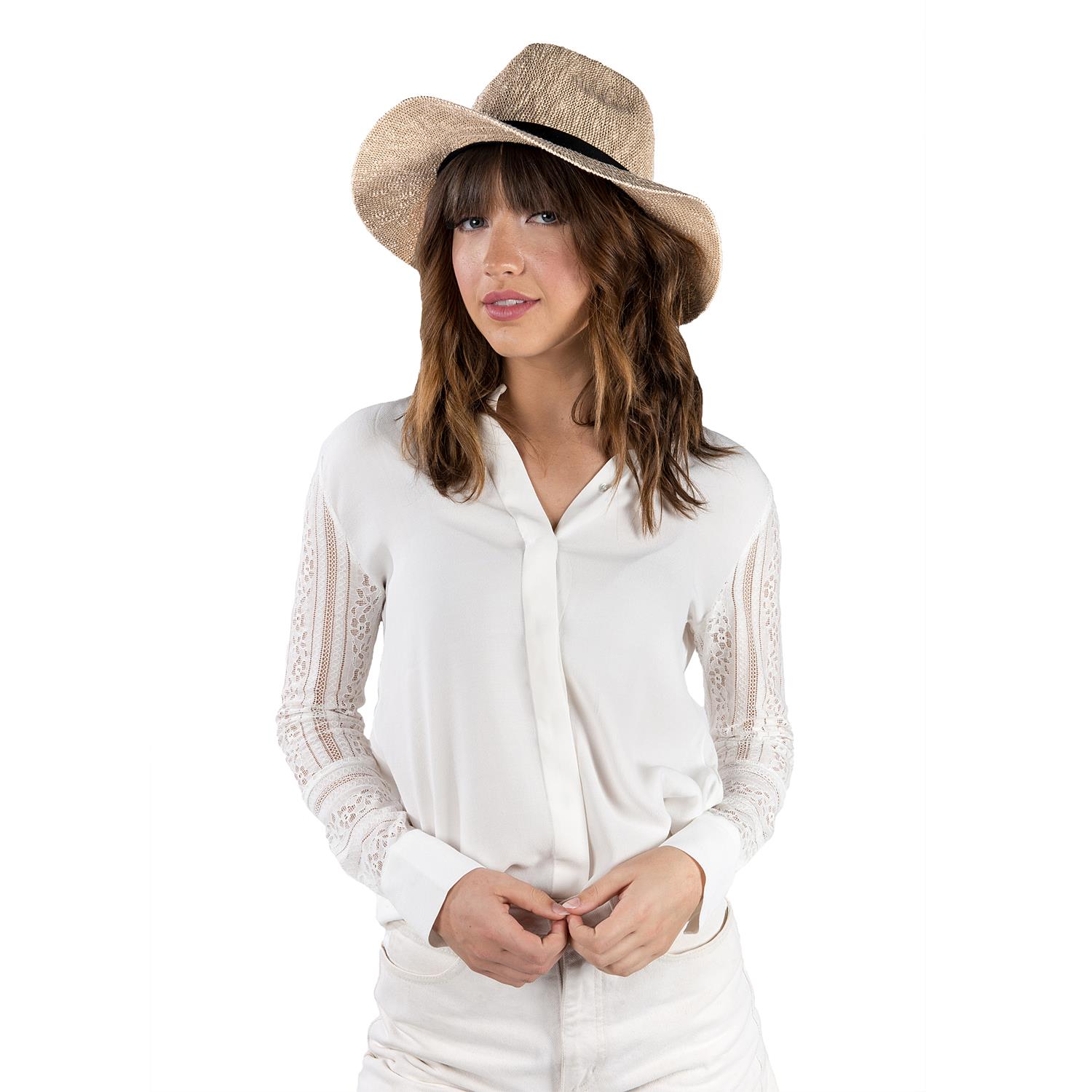 Coral Jones Floppy One Size fits Most Straw Hat