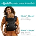 thumbnail image 4 of 4-in-1 Convertible Baby Carrier, Adjustable, Ergonomic Babywearing, Registry Essential, Baby Carrier for Newborn to Toddler, 4 of 6