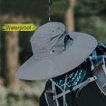 thumbnail image 2 of Cooltto - Sombreros para Hombre y Mujer con protección UV UPF 50+, ala Ancha, Impermeables, Transpirables para Ciclismo, Pesca, Senderismo, Golf, esc brillar Electrónica, 2 of 5