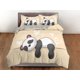 thumbnail image 3 of Panda durmiente amarillo funda nórdica niños, juego de cama completo, rey, reina, dormitorio, 3 of 4