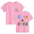 thumbnail image 3 of Gubotare Little Girls Shirts Girls' Short Sleeve T Shirts Crop Top Short Sleeve Round Neck Loose Basic Tees for Summer (Pink,Size 7-8 Years), 3 of 6