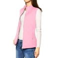 thumbnail image 2 of Día de San Patricio Chaleco Acolchado Ligero Con Cremallera Y Cuello Alto Para Mujer Rosa S, 2 of 5