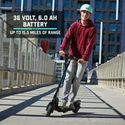 GOTRAX Apex Folding Electric Scooter, 350W Motor, 8.5 Tires, 15.5Mph, Disc Brakes, Black-White