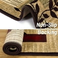 thumbnail image 5 of Hasoo 8' x 10' Large Area Rug for Living Room Bedroom Modern Floral Rug Ultra Soft Non Slip Non Shedding Rug, Brown/Red, 5 of 5