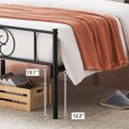 thumbnail image 7 of Queen Bed Frame Platform with Headboard and Footboard Metal Bed Mattress Foundation with Storage No Box Spring Needed Black (Queen), 7 of 7