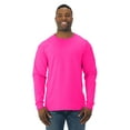 thumbnail image 1 of Jerzees Mens DRI-POWER Active Long Sleeve Crew T-Shirt, S, Neon Pink, 1 of 1