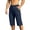 Mens Pants Dark Blue, variant on Mens Cargo Pants Multi-Pockets Lightweight Elastic Waist Outdoor Casual Beach Trousers Dad Gifts M-4XL