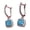 Blue, variant on Square Cubic Zirconia Earrings Full Designs For Daily Wear Parties Copper