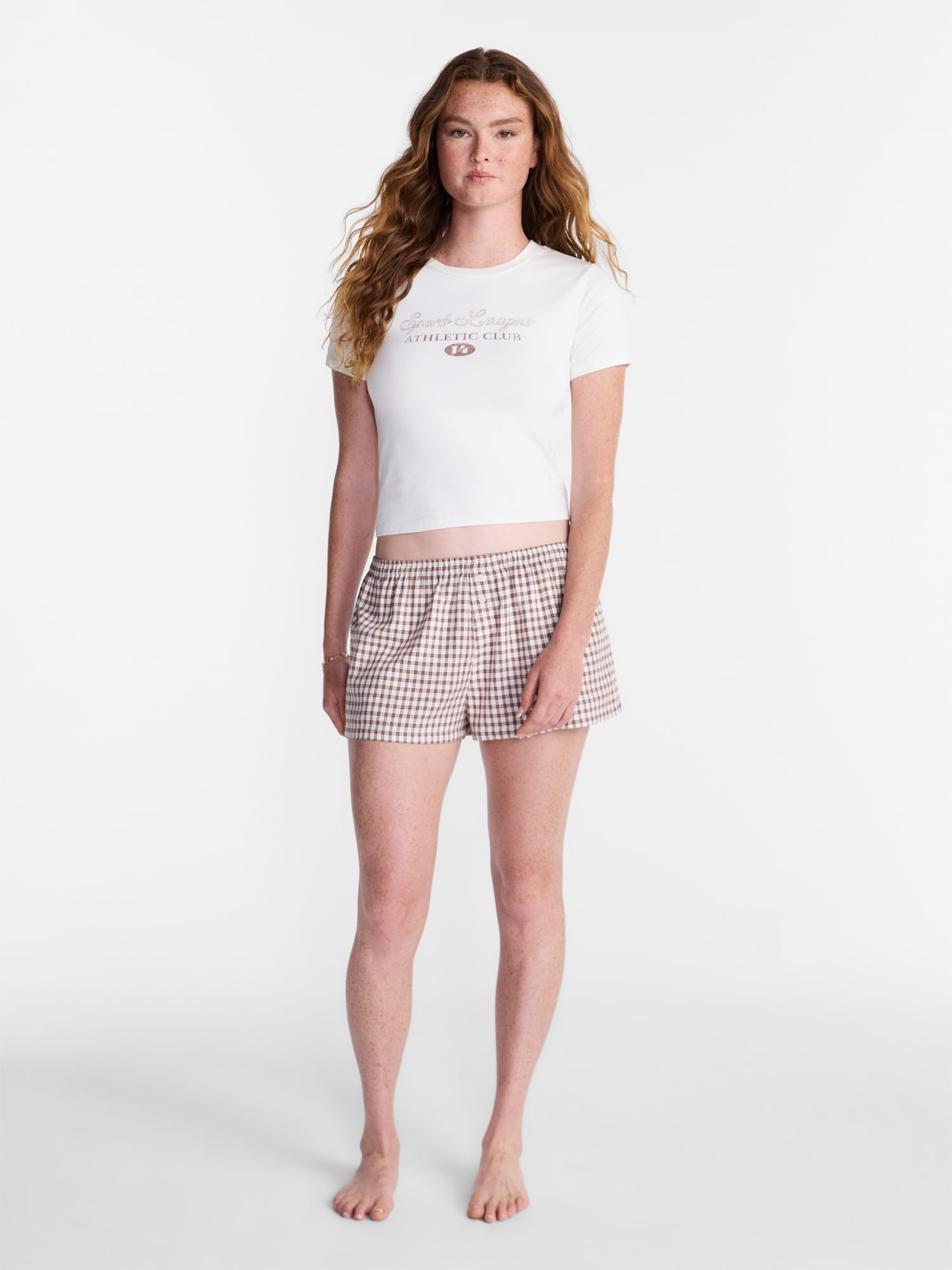No Boundaries Sleep Tee with Short Sleeves, Women's XS-XXL