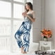 thumbnail image 5 of Balery Blue Shells Pantalones de pijama para mujer, pijamas ultraligeros, pantalones de estar por casa-Medium, 5 of 6