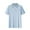 Blue, variant on Taqqpue Casual Button Shirts for Men Solid Color V Neck Short Sleeve Golf Shirts Moisture Wicking Performance Quick Dry Active Gym Workout T-Shirt