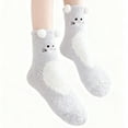 thumbnail image 2 of Roncen Fuzzy Fluffy Socks for Women Girl 3D Animal Fuzzy Slipper Socks Winter Warm Sleeping Plush Comfy Sock, 2 of 5