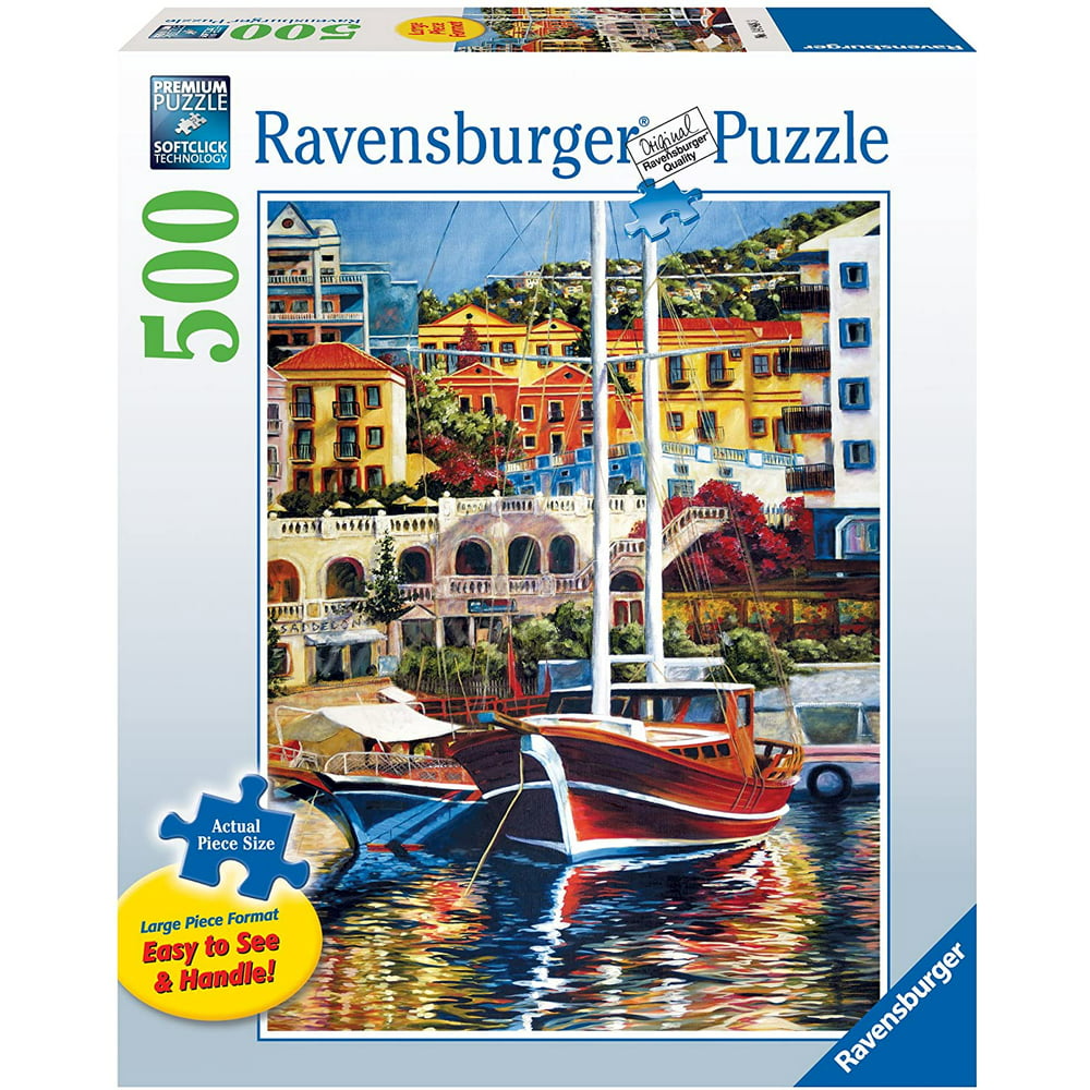 Ravensburger Exotic Harbor - Large Format 500 Piece Jigsaw Puzzle for