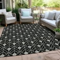 thumbnail image 6 of Addison Rugs Chantille Indoor/Outdoor Transitional Geometric Black Washable Rectangle Rug, 9' x 12', 6 of 6
