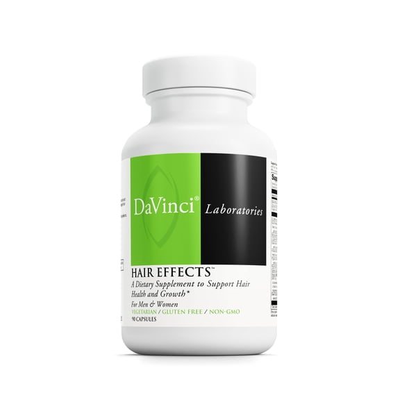DaVinci Labs Hair Effects - Support Healthy Hair & Skin* - With Biotin & Zinc - 90 Vegetarian Capsules