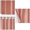 thumbnail image 3 of Durable Gingham Check Kitchen Window Valance, Rectangular Nylon Fabric Light Blocking Curtain for Kitchen Living Room Bedroom Dining Room, 39.37 X 17.72 Inches (Single Panel), 3 of 6