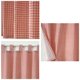 thumbnail image 4 of MTBLYS Cenefa de cortina a cuadros para ventana de cocina | Cortina divisoria estilo cabaña con bolsillo para barra, 99 x 45 cm | Cenefa de ventana de nailon opaca para sala de estar y dormitorio, 4 of 6
