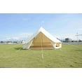 thumbnail image 4 of Canvas Tent Bell Tent Glamping, 4 Seasons Yurt Tent for Camping, 4M/5M Cotton Canvas Tent for Family Camping, Outdoor Hunting, or Party (13ft-16.5ft), 4 of 5