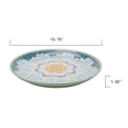 thumbnail image 6 of (4 pack) Better Homes and Gardens 10.75-Inch Bamboo Melamine Dinner Plate with Green Floral Design, 6 of 6