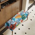 thumbnail image 3 of Whosucclay Colorful Monstera Palm Leaf Print Stretch Rectangle Dining Bench Cover - Anti-Dust Removable Bench Slipcover Machine Washable Seat Cushion Protector for Bedroom, Kitchen, Hotel, Banquet, 3 of 7