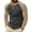 Dark Gray, variant on WIZUTIZ Men's Long Sleeve T-Shirt Color Block Raglan Sleeve Pullover Round Neck Stretchy Casual Top Polyester Viscose Spandex for Daily Outdoor Sports Wear Mens Fashion