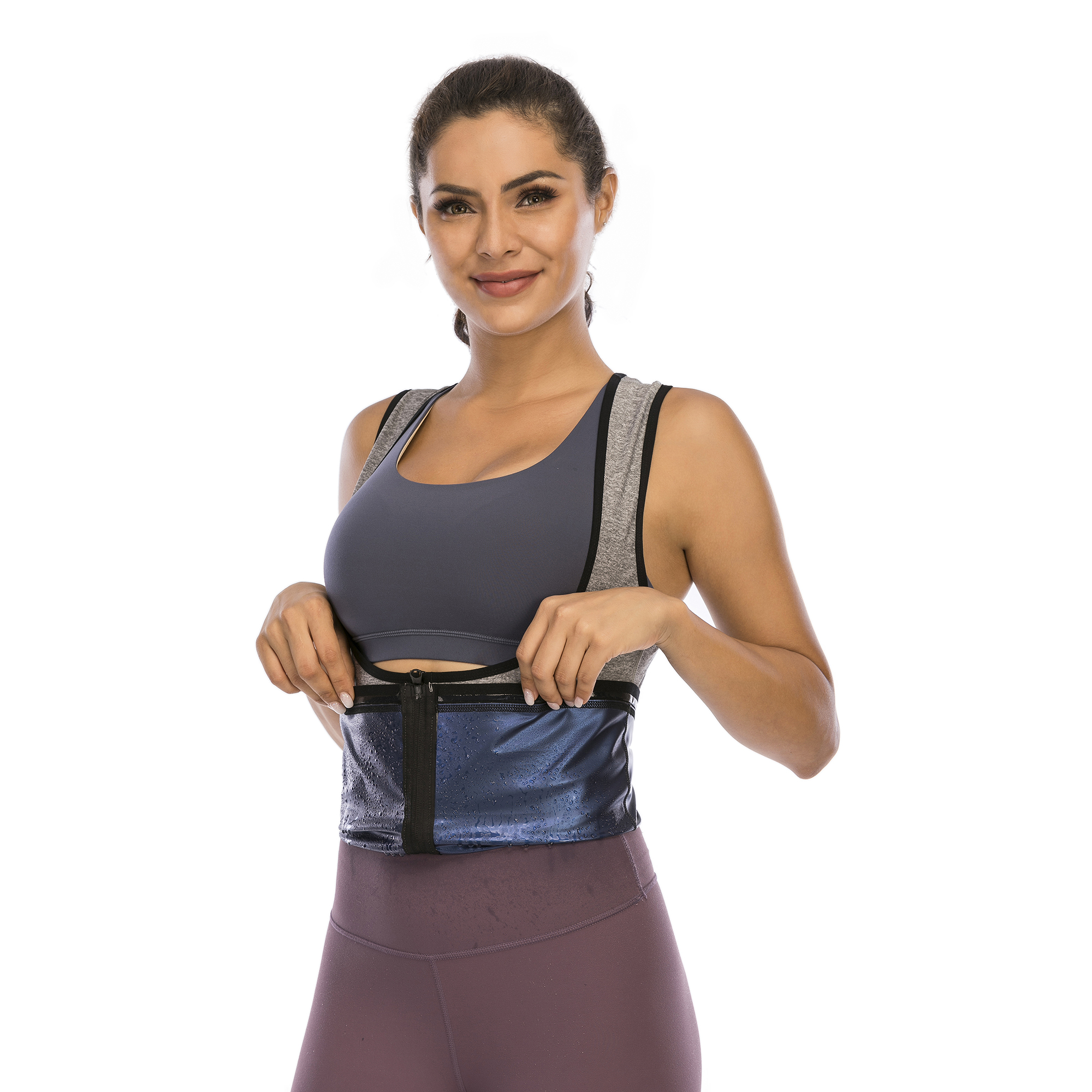 Waist Trainer Vest for Women,Zipper Corset Body Shaper for 