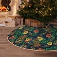 thumbnail image 5 of Sikiie Hawaiian Tribal Mask Nativity Christmas Tree Skirt, Jesus Christian Winter Holiday Tree Mat Decoration(30-48IN)48", 5 of 6