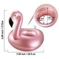 thumbnail image 2 of Cyninesm Flamingo Inflatable Pool Drink Holder Float, 12 Pack, 2 of 7