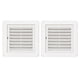 thumbnail image 2 of Exhaust Vent Grille Cover Louvered Ventilation Vent Great for Cooker Hood Extractors 6.1×6.1×1.9in 2Set, 2 of 3
