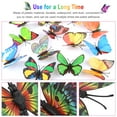 thumbnail image 4 of 12Pcs 3D Butterfly Wall Stickers Led Light, Removable Decals, Cute Colorful Luminous Butterflies Art Decor Murals For Kids Baby Boy Girl Bedroom Classroom Party Wedding Tv Background, 4 of 10