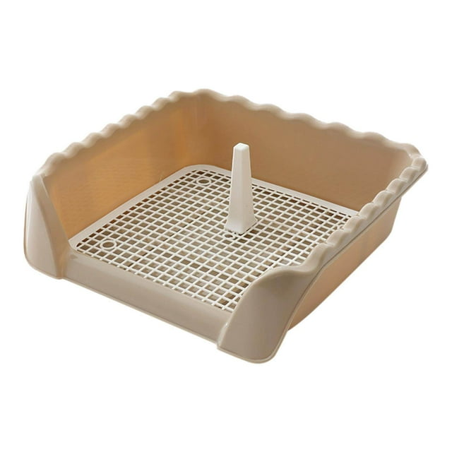 Pet Cat Training Toilet Tray Detachable Lattice Dogs Pad Tray Dogs Toilet for Indoor Coffee Medium