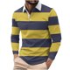 thumbnail image 2 of Blusa y camisa de manga corta con cuello vuelto Camisa casual de manga larga para hombre con cuello de manga corta estampado Top/camisa para hombre, 2 of 5