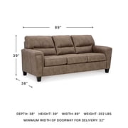 Signature Design by Ashley Navi Queen Sofa Sleeper in Brown