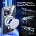 thumbnail image 2 of GJX Esr for Iphone 15 Pro Max Case Flex Stand, for Magsafe, Clear | Anti-Yellowing, 3X Military-Grade Drop Protection, Magnetic Phone Case, Shockproof Air Guard Corners, Resists Scratches, 2 of 7