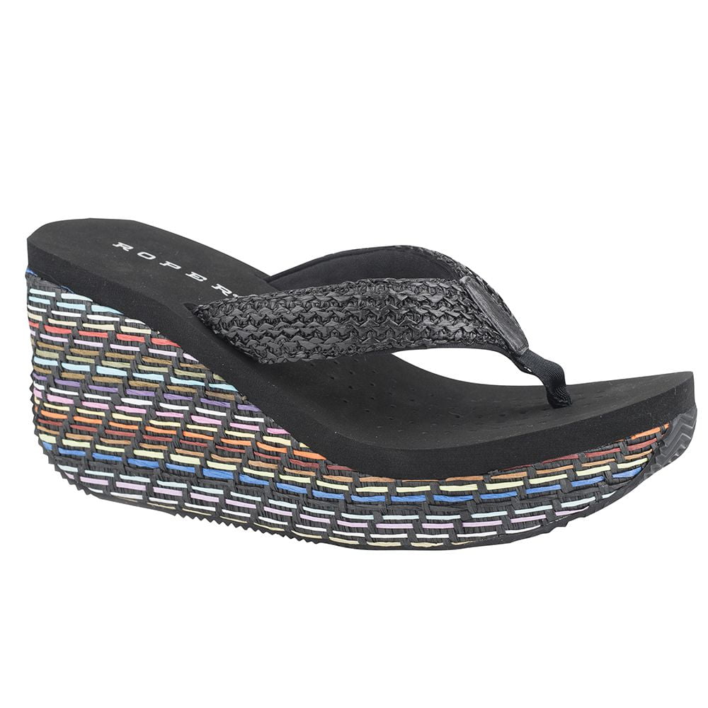 wedge flip flops walmart