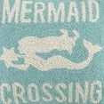 thumbnail image 3 of The Pillow Shoppe Mermaid Crossing Hook Multicolor Decorative Pillow, 16"X16", 3 of 7