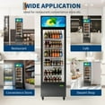 thumbnail image 5 of Ataucjin Commercial Display Refrigerator,13.1 Cu. Ft. Glass Door Display Refrigerator Upright Beverage Merchandiser with LED Light & Customizable Shelves,Perfect for Shops, Pubs, and Home Use, 5 of 7