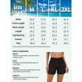 thumbnail image 2 of Charmo Womens Elastic Waist Swim Shorts High Waisted Tummy Control Swimming Shorts, 2 of 7