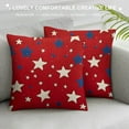 thumbnail image 3 of Shiartex  4th of July Patriotic Throw Pillow Cover,  Independence Memorial Day America Stars Cushion Case for Sofa Couch, 3 of 5