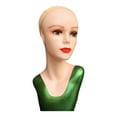 thumbnail image 2 of Female Mannequin Head Makeup 21.26inch Stable Base Hat Display Rack Necklace Green, 2 of 9