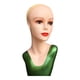 thumbnail image 2 of Pelucas femeninas cabeza maniquí maquillaje 21,26 pulgadas soporte de pelucas duradero modelo de exhibición de pelucas para postizos sombreros pelucas Verde, 2 of 8