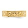 thumbnail image 5 of 14k Yellow Gold Polished Claddagh Band Ring, 5 of 7