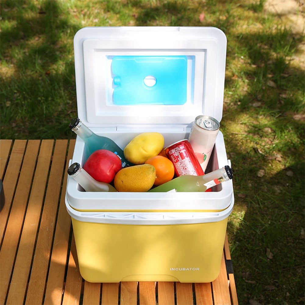 HUISZJ 6L Camping Cooler Box, Multipurpose Insulated Ice Chest, Portable Ice Bucket Outdoor Hard Cooler for Camping Picnic Beach