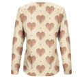 thumbnail image 4 of Aqestyerly Journée de la Saint-Valentin des Femmes Imprimé Manches Longues Chemisier Col Rond Tunique Décontractée Tops, 4 of 5